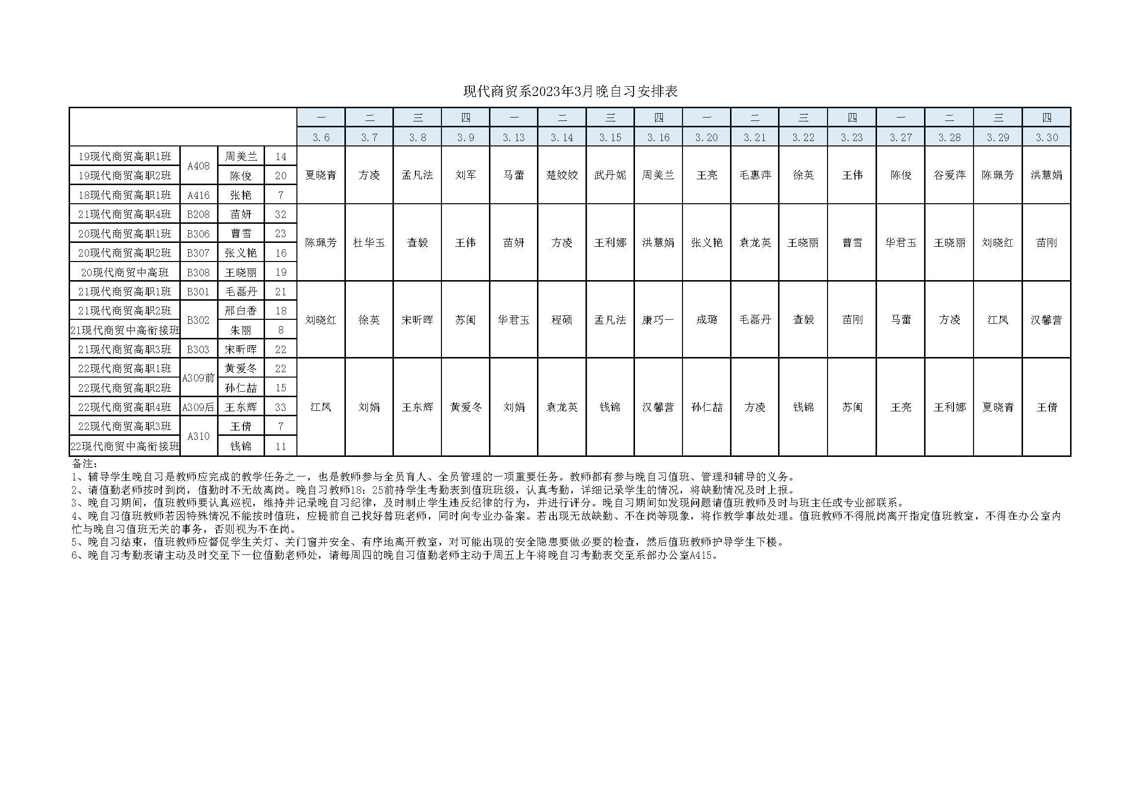2022-2023第二学期现代商贸系晚自习值班安排表-3月份.png